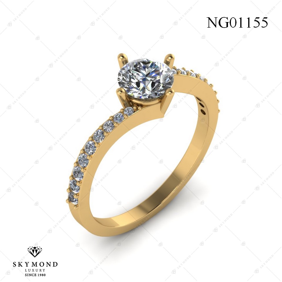 Nhẫn Nữ Vàng Vàng (14k-18k) thiết kế NG01155