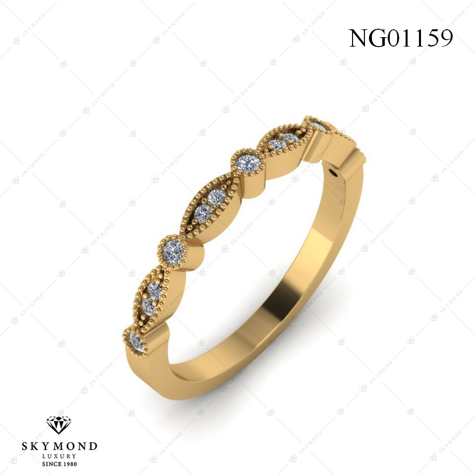 Nhẫn Nữ Vàng Vàng (14k-18k) thiết kế NG01159