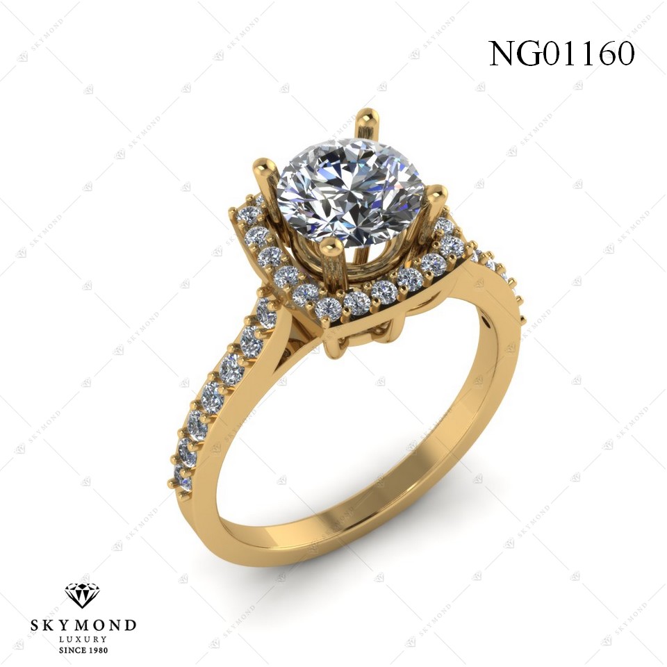 Nhẫn Nữ Vàng Vàng (14k-18k) thiết kế NG01160