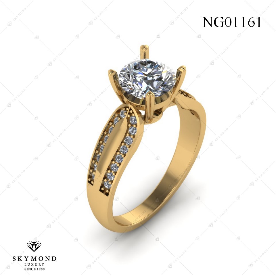 Nhẫn Nữ Vàng Vàng (14k-18k) thiết kế NG01161