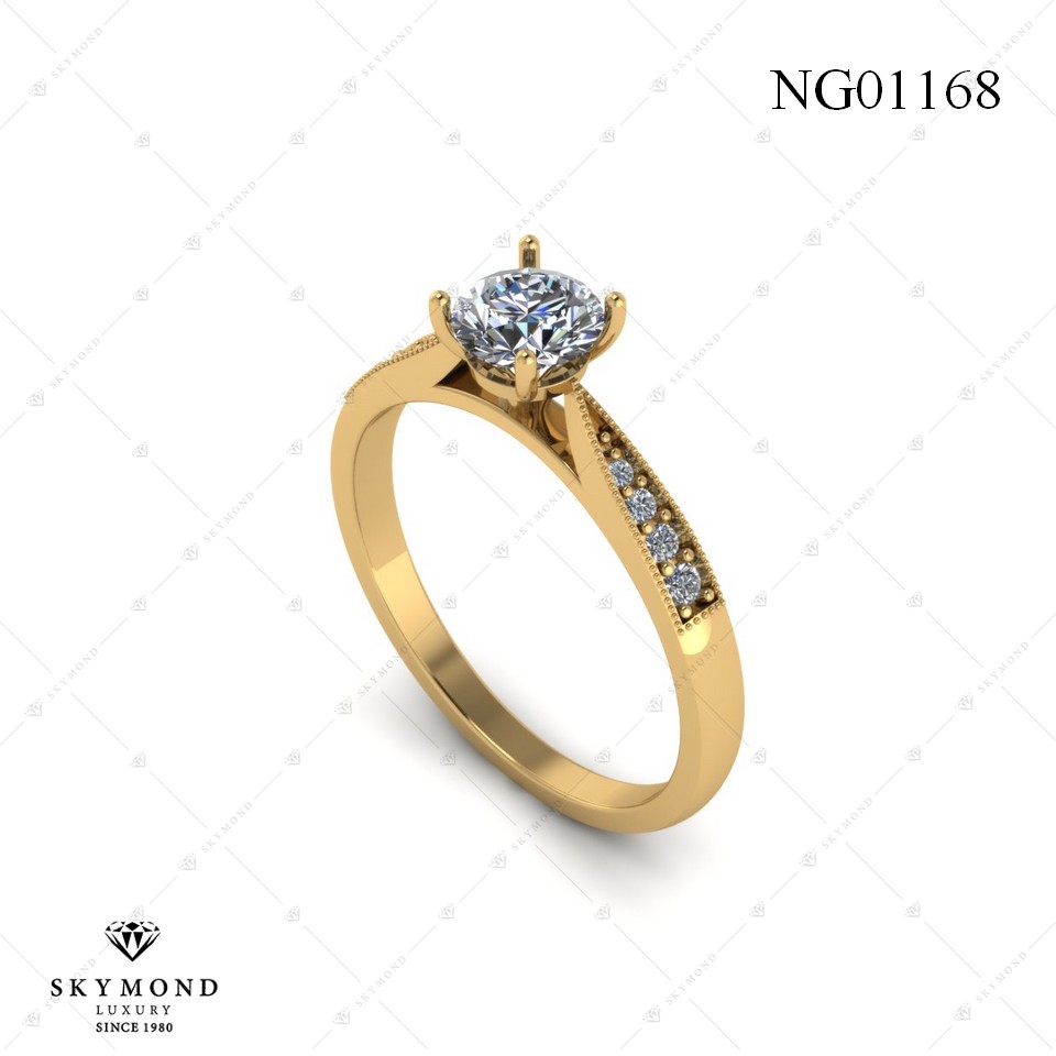 Nhẫn Nữ Vàng Vàng (14k-18k) thiết kế NG01168