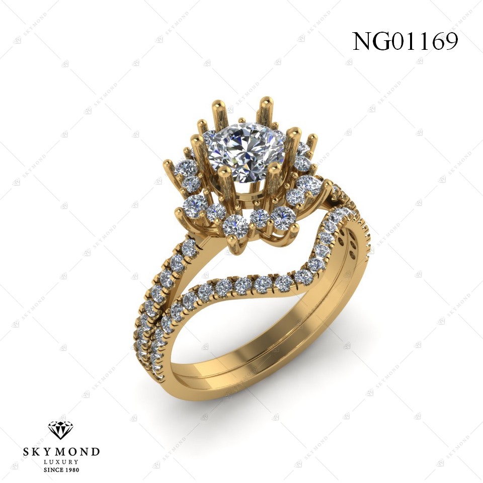 Nhẫn Nữ Vàng Vàng (14k-18k) thiết kế NG01169