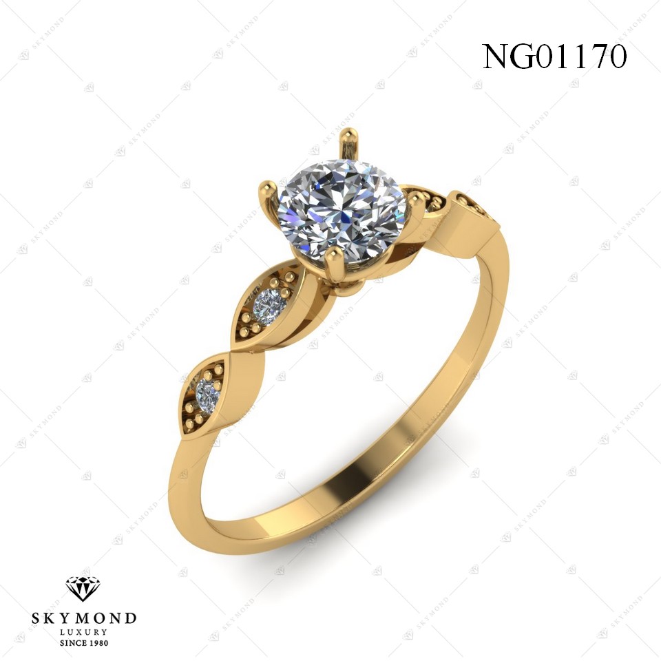 Nhẫn Nữ Vàng Vàng (14k-18k) thiết kế NG01170