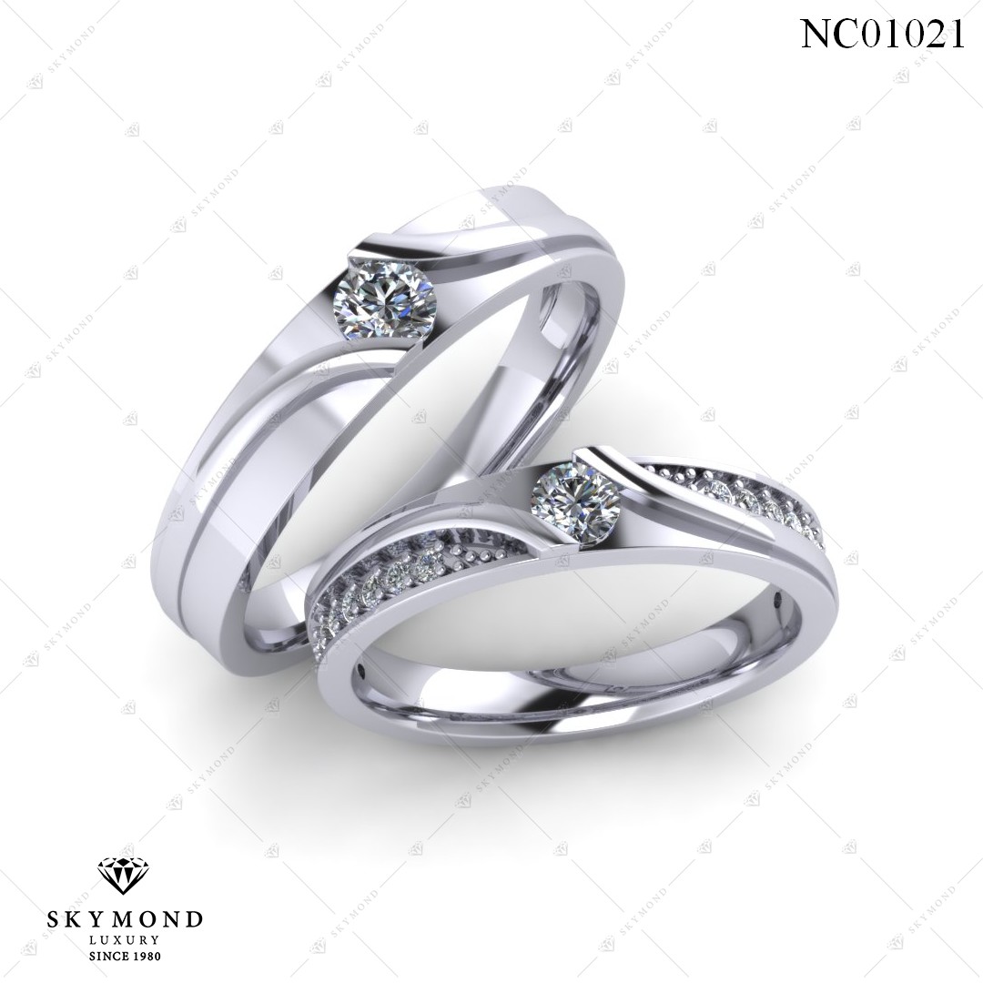 Nhẫn Cưới Platin NC01021