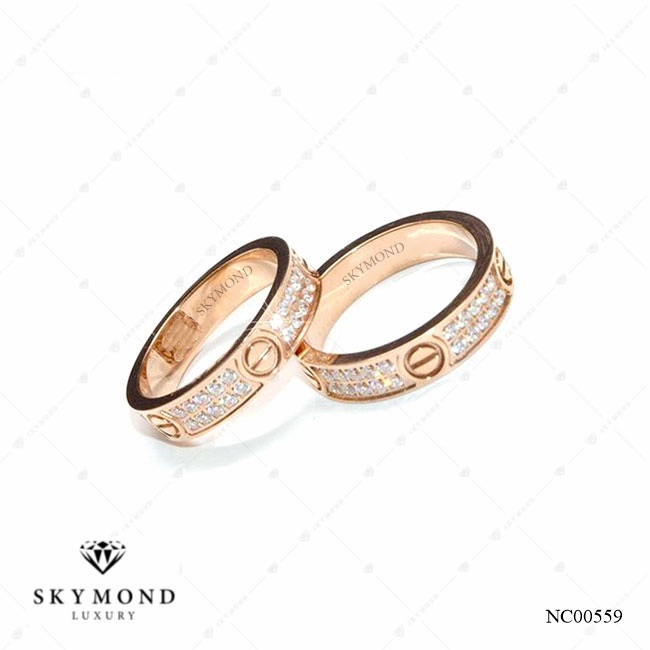 Nhẫn cưới Vàng Hồng (14k-18k) thiết kế NC00559