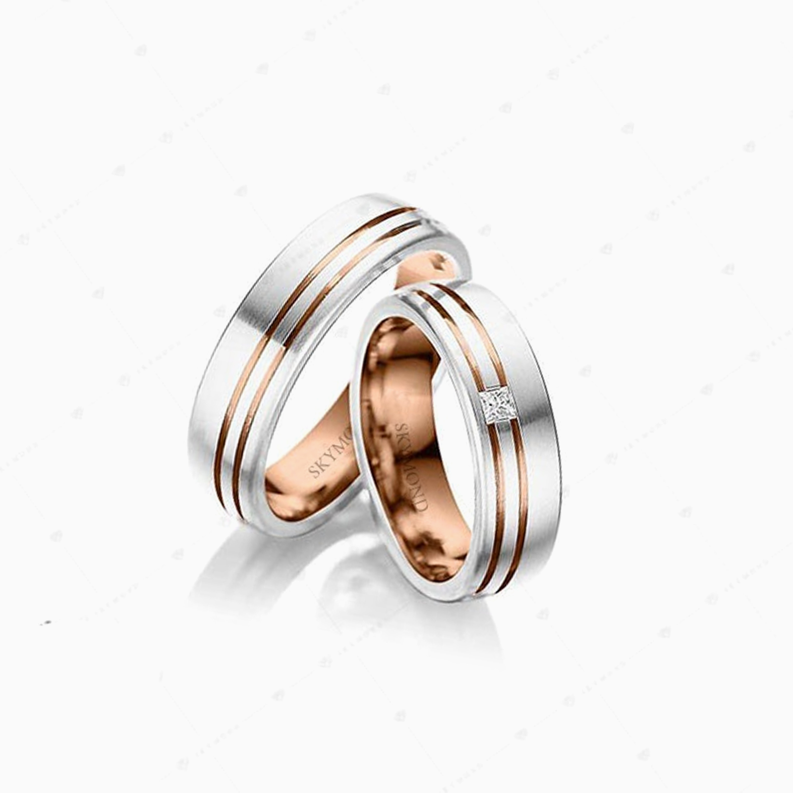 Nhẫn Cưới Vàng Hồng (14k-18k) thiết kế NC00565