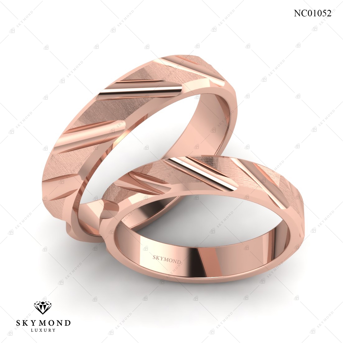 Nhẫn Cưới Vàng Hồng (14k-18k) thiết kế NC01052.02