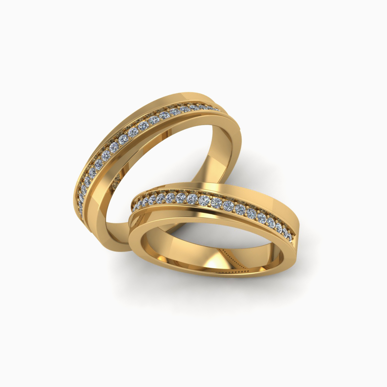 Nhẫn Cưới Vàng Vàng (14k-18k) thiết kế NC00989.03