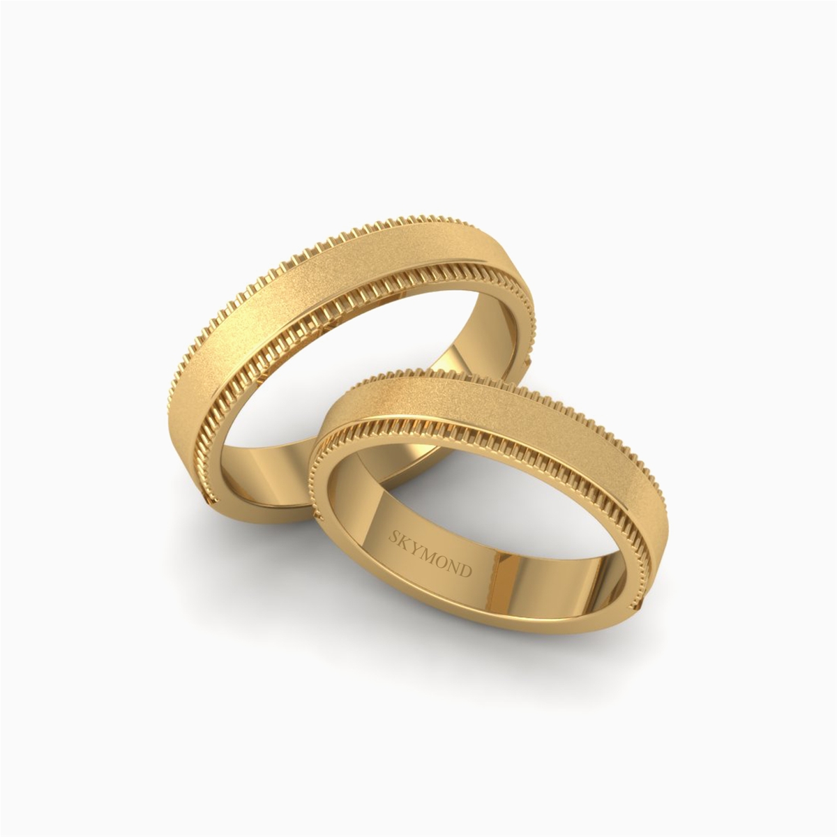 Nhẫn Cưới Vàng Vàng (14k-18k) thiết kế NC00574.03