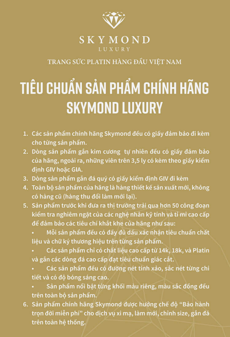 dòng trang sức Platin đẳng cấp