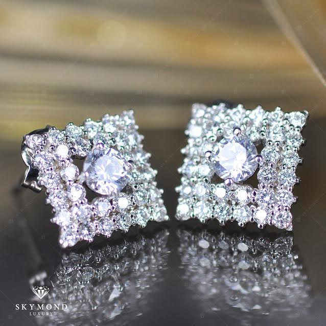 bông tai bạch kim nữ