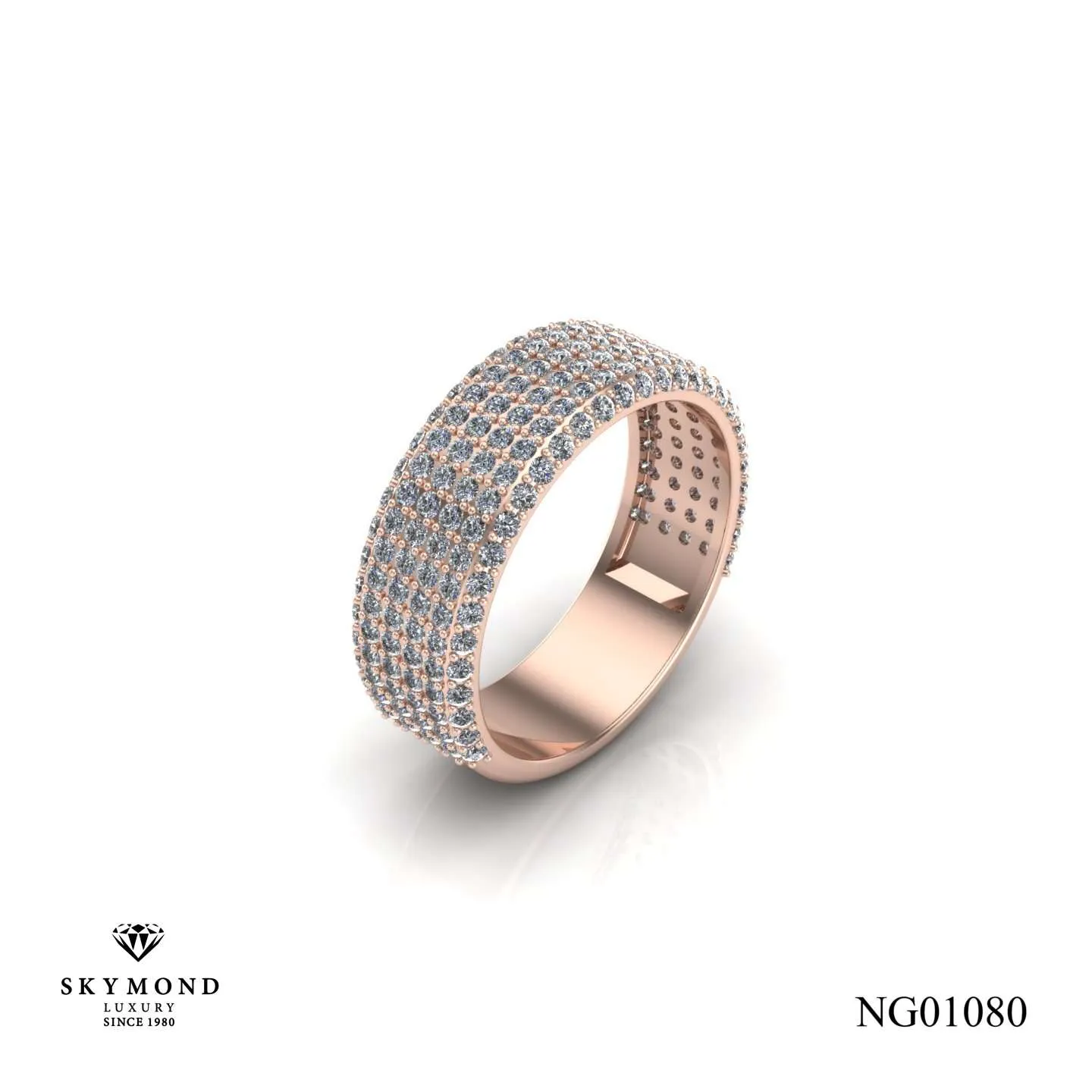 Nhẫn Nữ Vàng Hồng NG01080