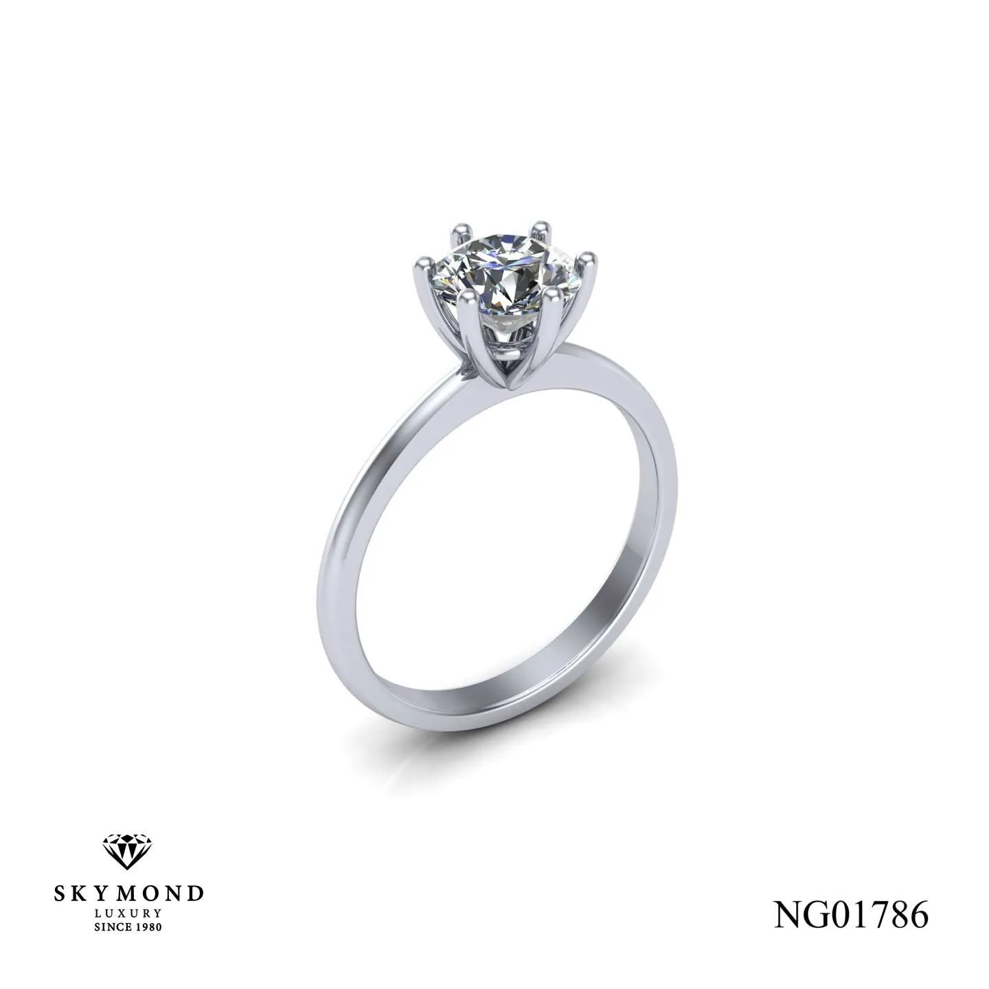 Nhẫn Nữ Vàng Trắng NG01786