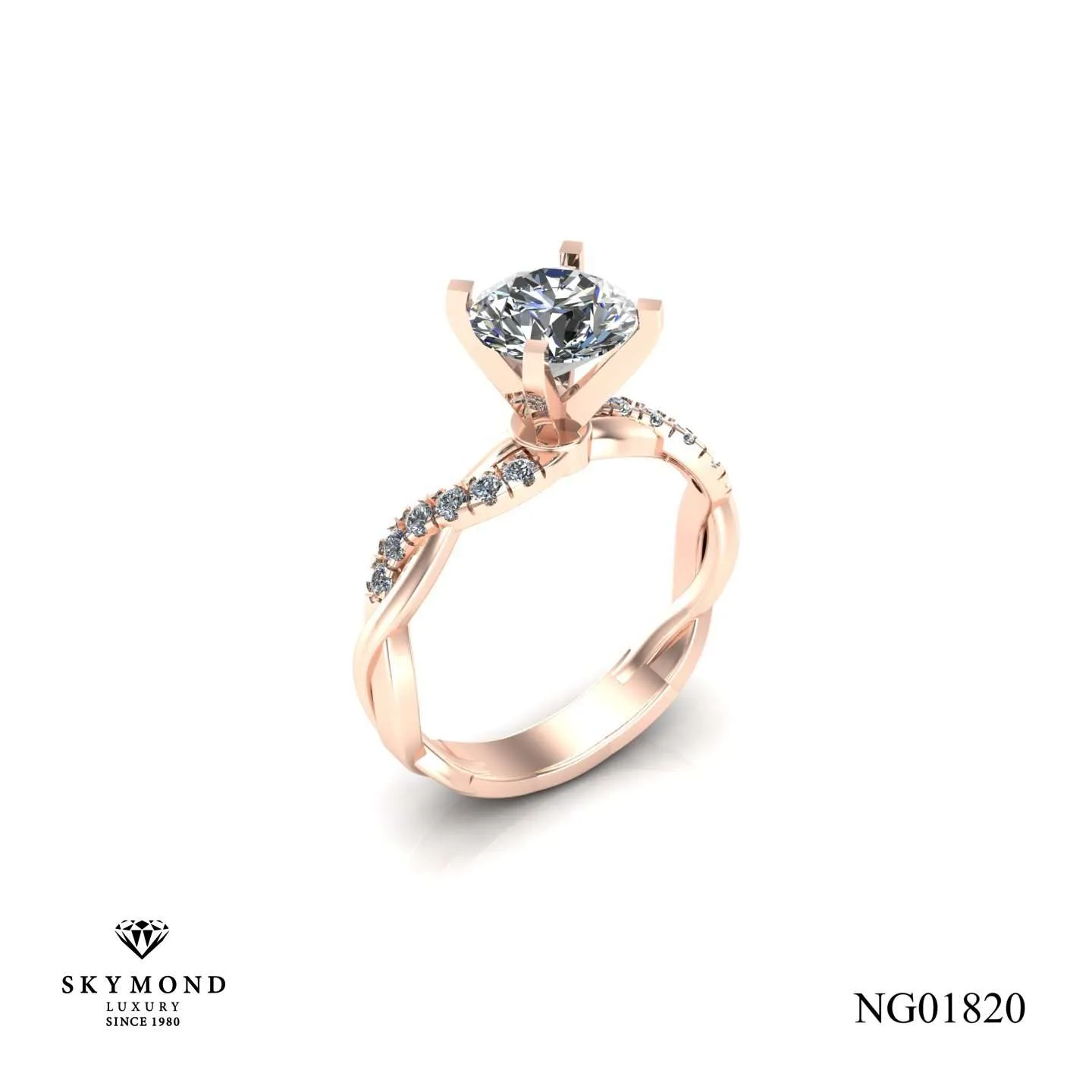 Nhẫn Nữ Vàng Hồng NG01820