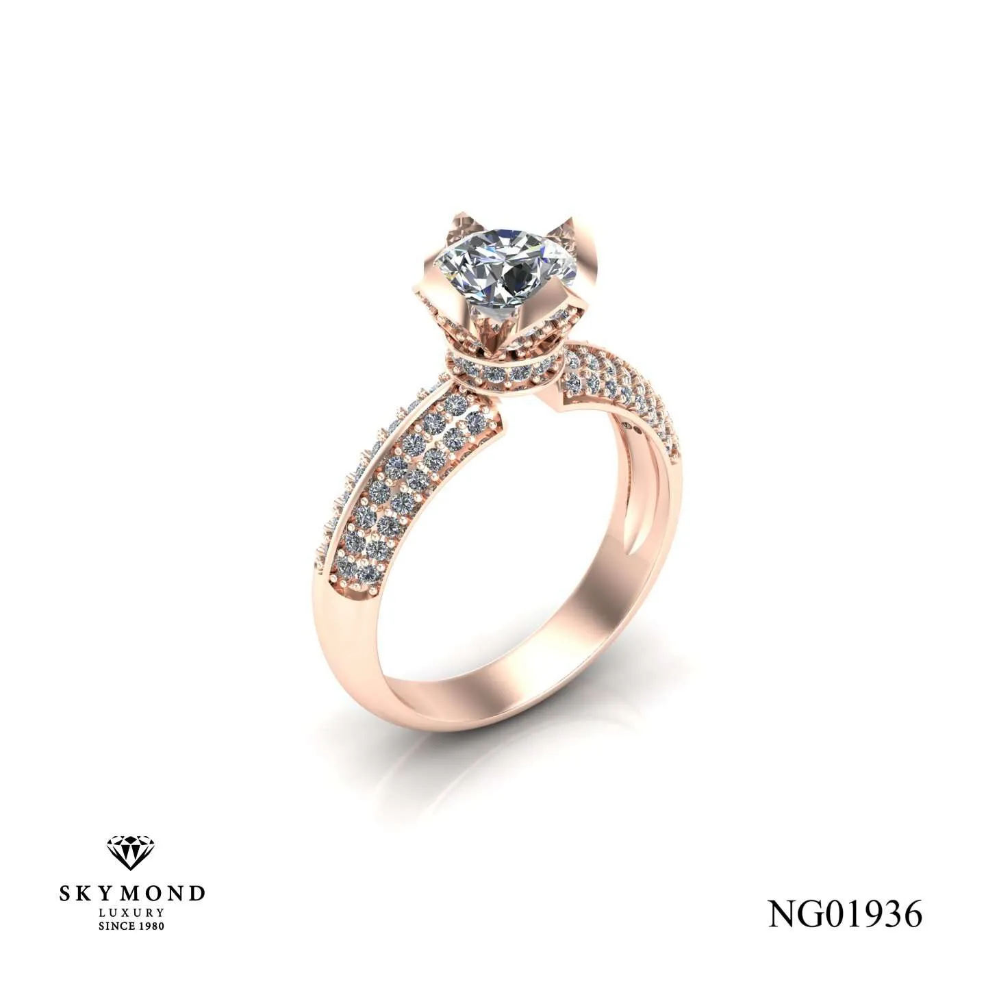 Nhẫn Nữ Vàng Hồng NG01936