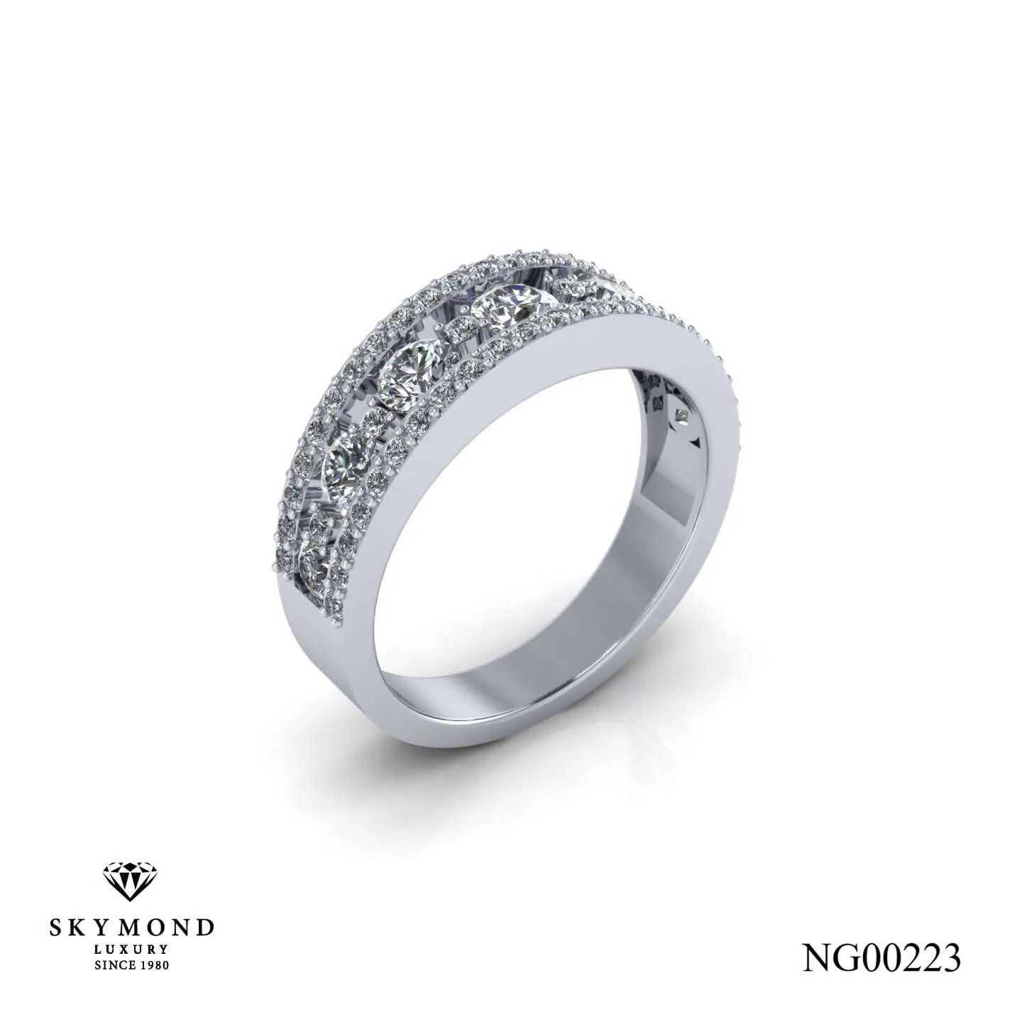 Nhẫn Nữ Vàng Trắng NG00223