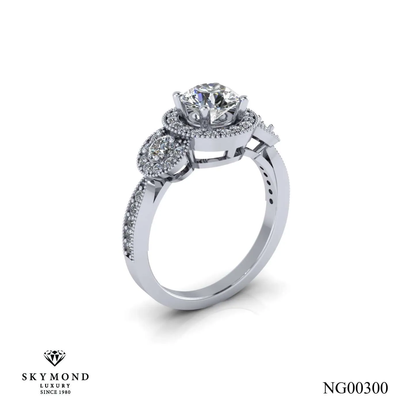 Nhẫn Nữ Vàng Trắng NG00300