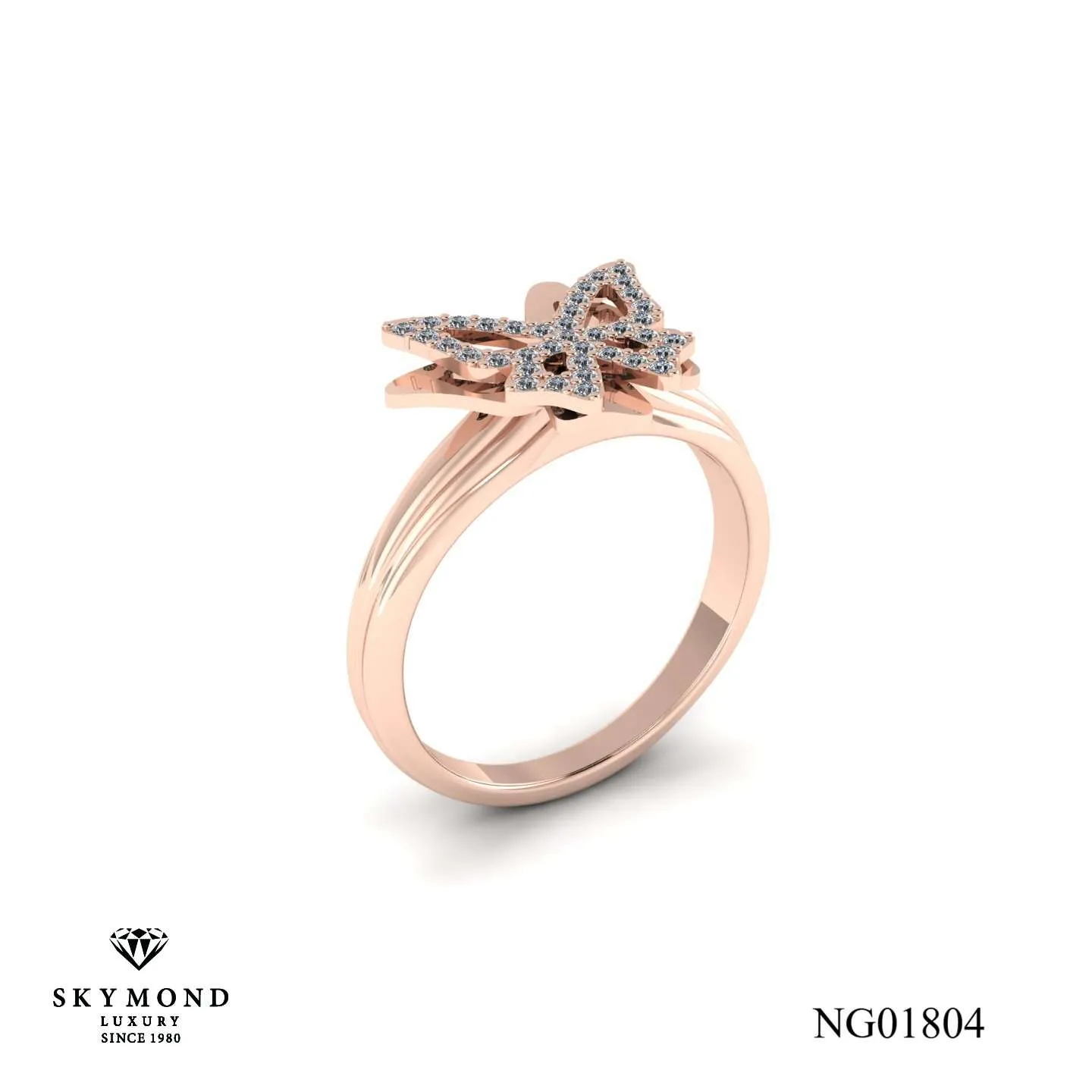 Nhẫn Nữ Vàng Hồng NG01804