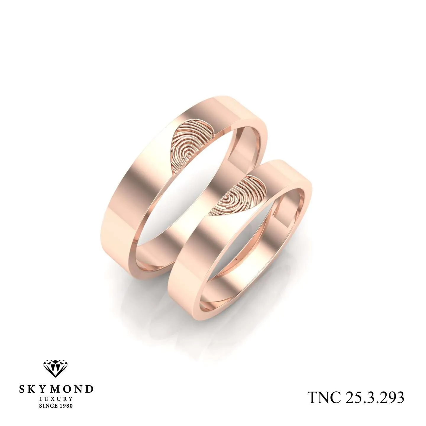 Nhẫn Cưới Vàng Hồng (14k-18k) thiết kế TNC 25.3.293