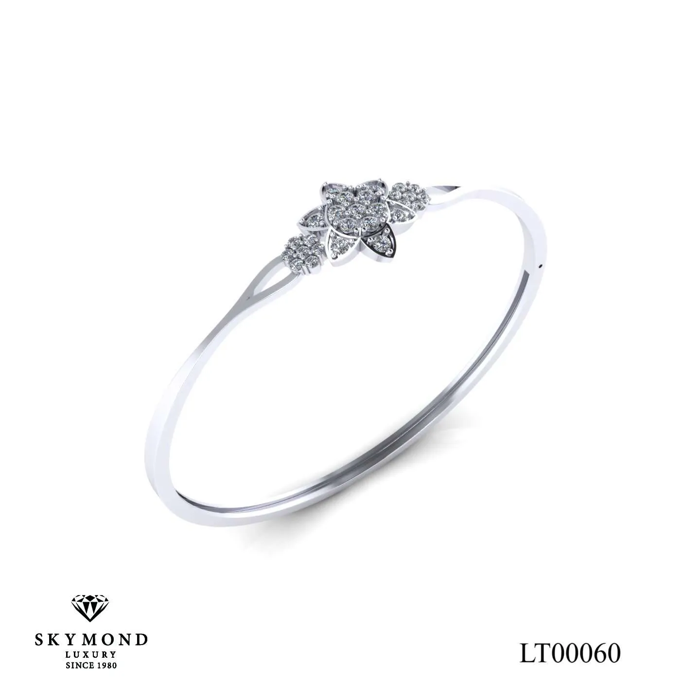 Lắc Tay Kim Cương Thiết Kế Đẹp LT00060