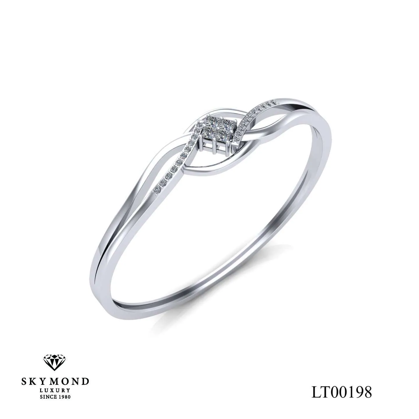 Lắc Tay Platin - Bạch Kim LT00198