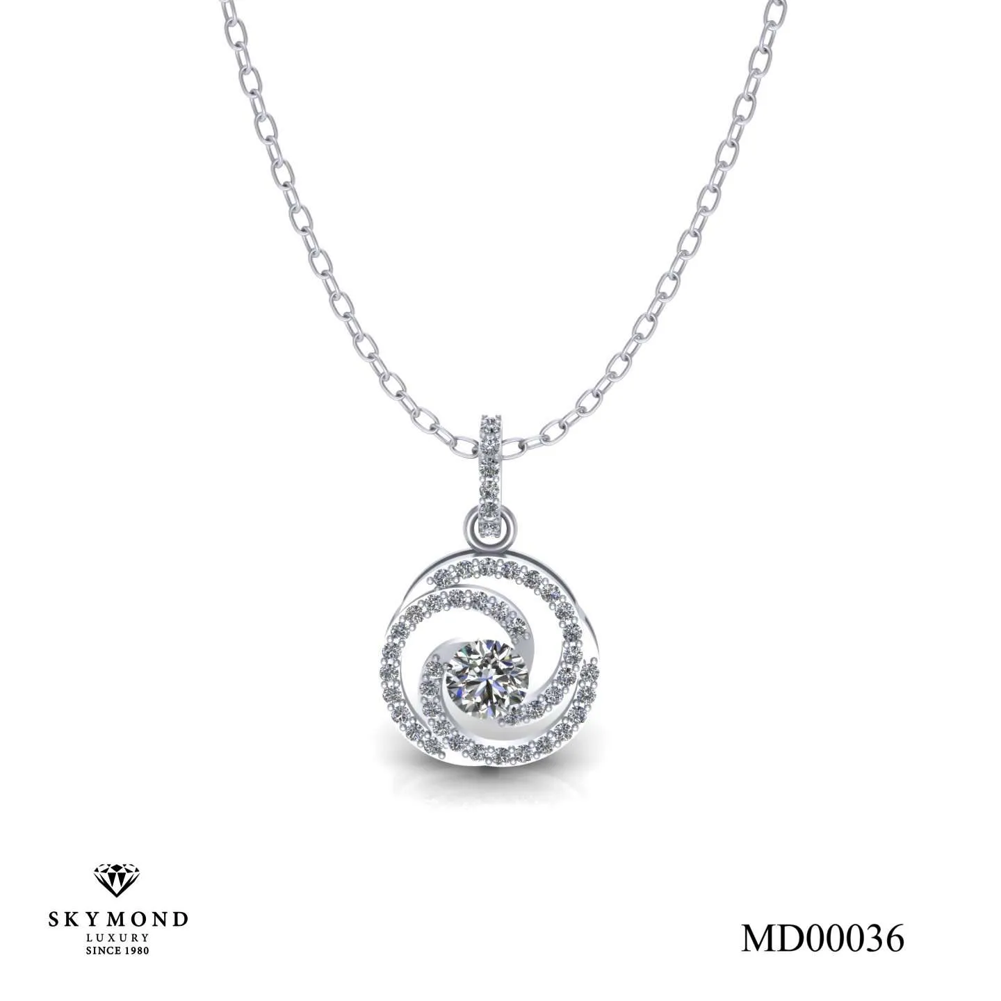 Mặt Dây Platin - Bạch Kim Thiết Kế Đẹp MD00036