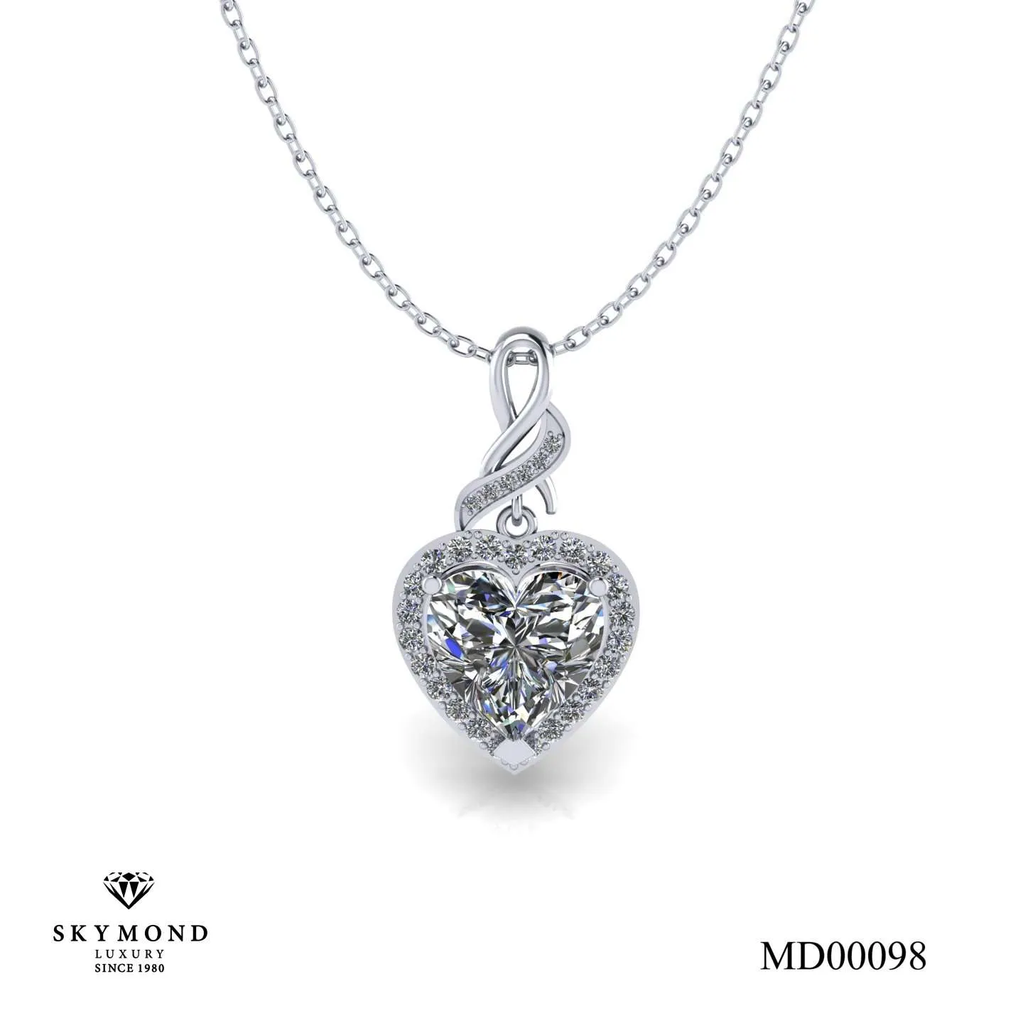 Mặt Dây Platin - Bạch Kim Thiết Kế Đẹp MD00098