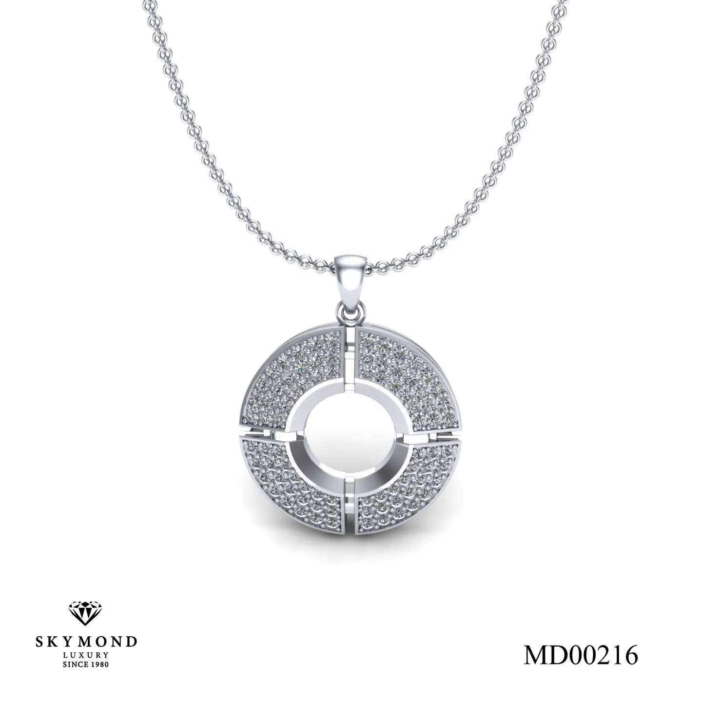 Mặt Dây Platin - Bạch Kim Thiết Kế Đẹp MD00216