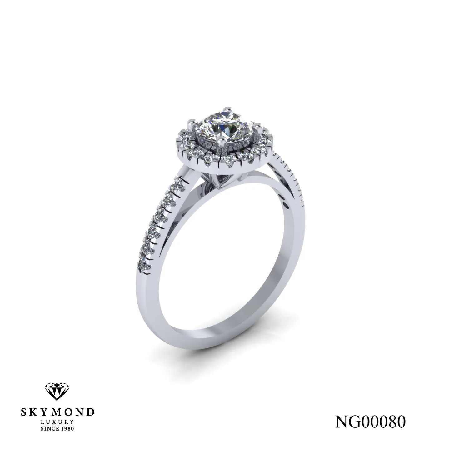 Nhẫn Nữ Vàng Trắng (14k, 18k) - Thiết Kế Đẹp NG00080