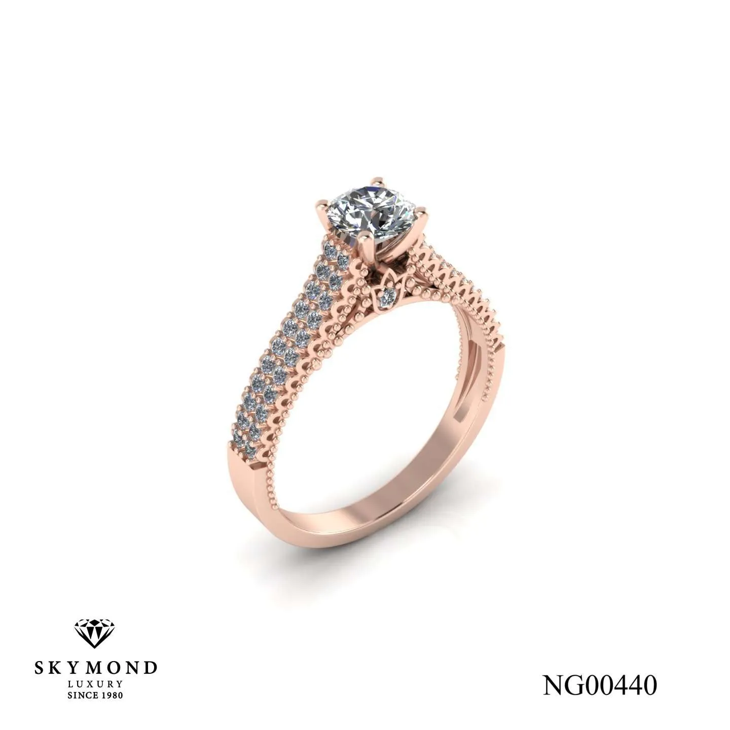 Nhẫn Nữ Vàng Hồng (14k, 18k) - Thiết Kế Đẹp NG00440