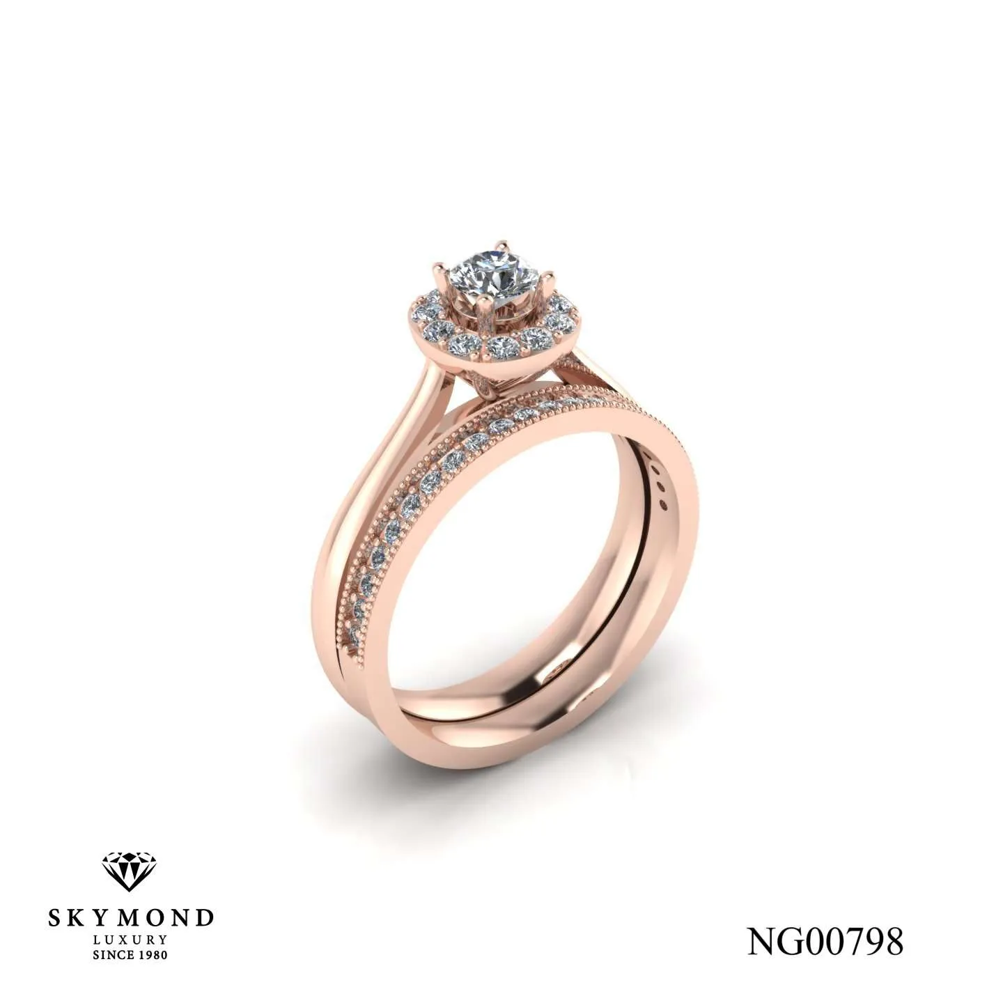 Nhẫn Nữ Vàng Hồng (14k, 18k) - Thiết Kế Đẹp NG00798