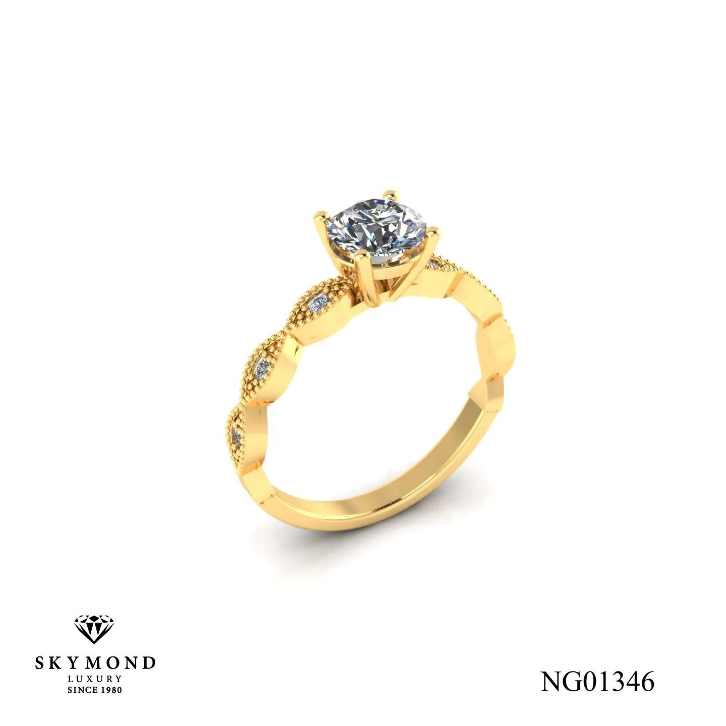 Nhẫn Nữ Vàng Vàng (14k, 18k) - Thiết Kế Đẹp NG01346