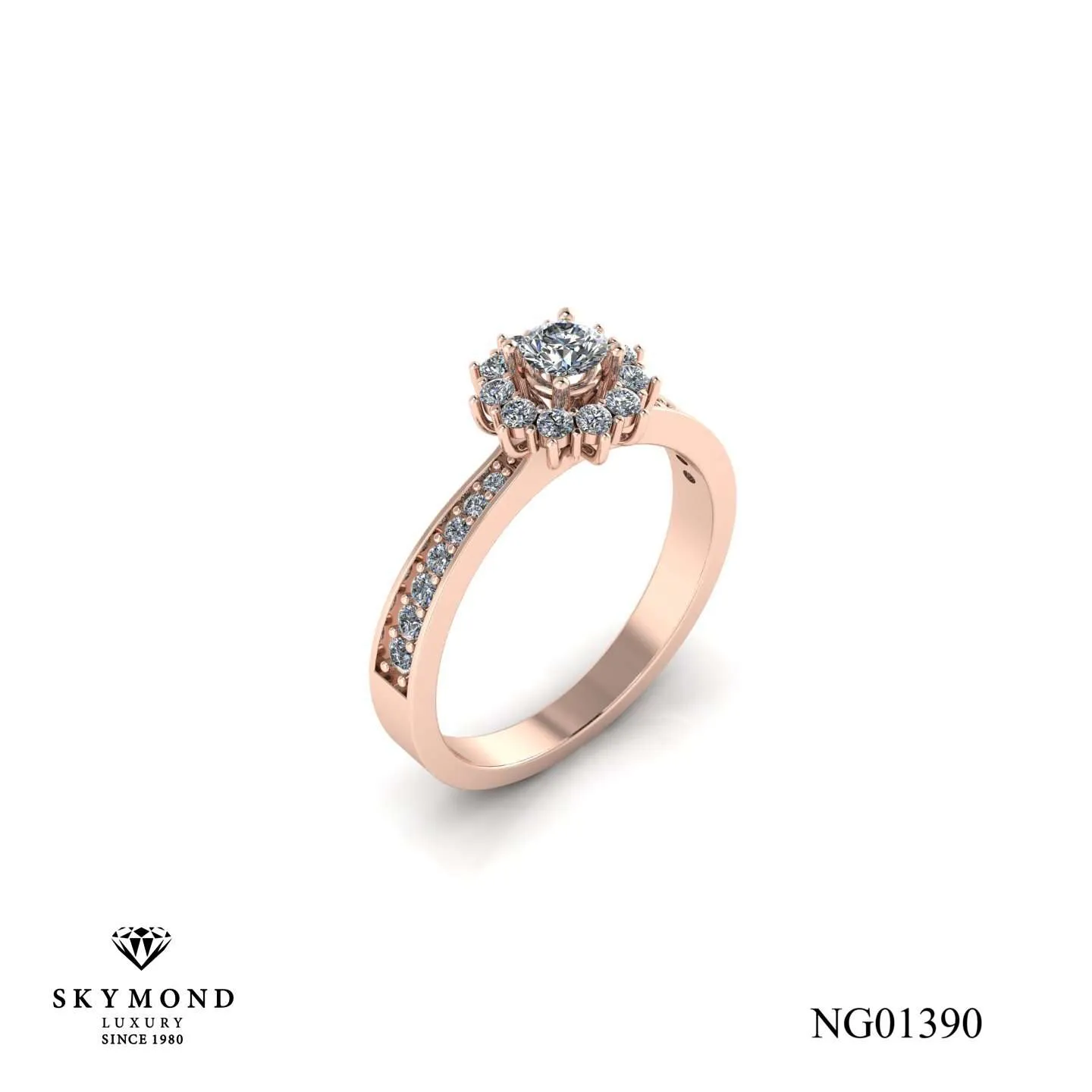 Nhẫn Nữ Vàng Hồng (14k, 18k) - Thiết Kế Đẹp NG01390