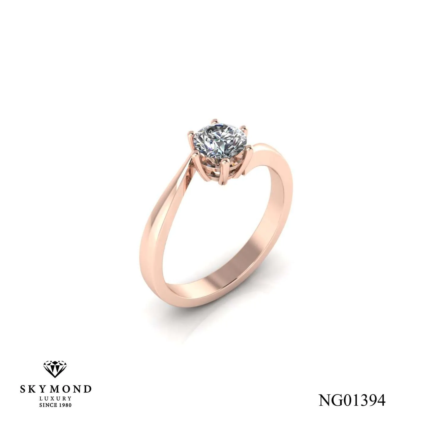 Nhẫn Nữ Vàng Hồng (14k, 18k) - Thiết Kế Đẹp NG01394