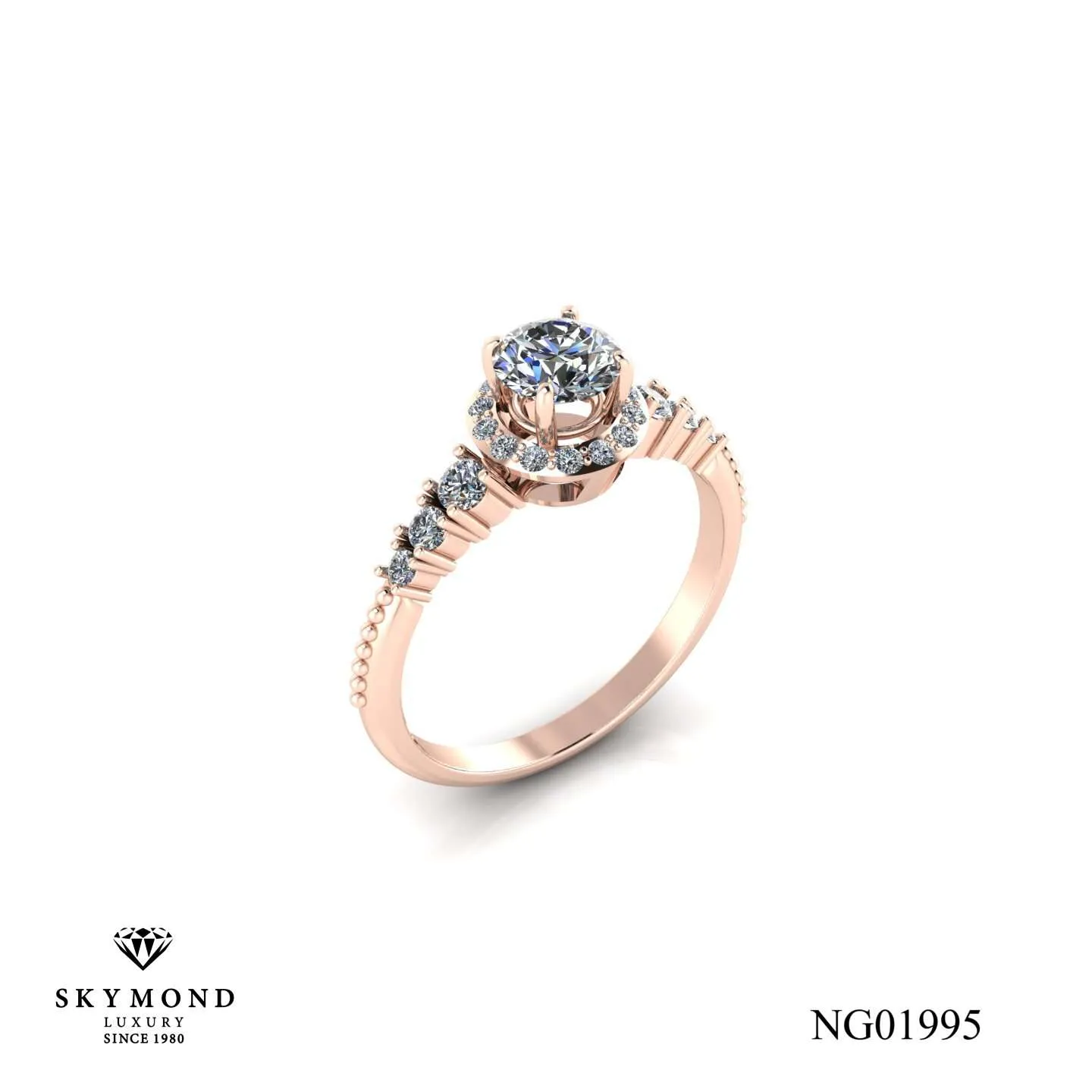 Nhẫn Nữ Vàng Hồng (14k, 18k) - Thiết Kế Đẹp NG01995