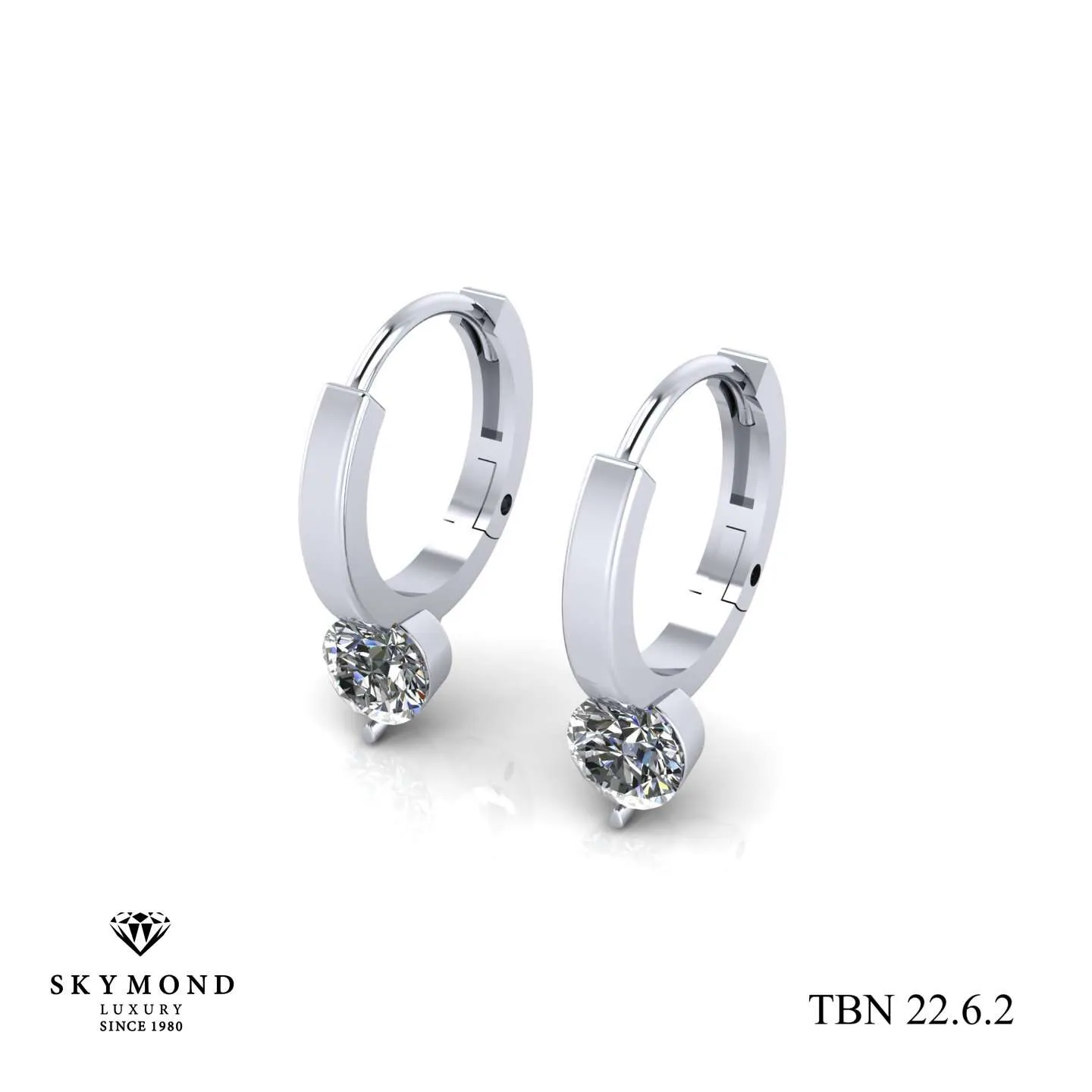 Bông Tai Kim Cương Thiết Kế Đẹp TBN 22.6.2