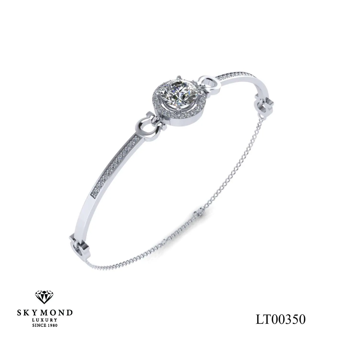 Lắc Tay Kim Cương Thiết Kế Đẹp LT00350