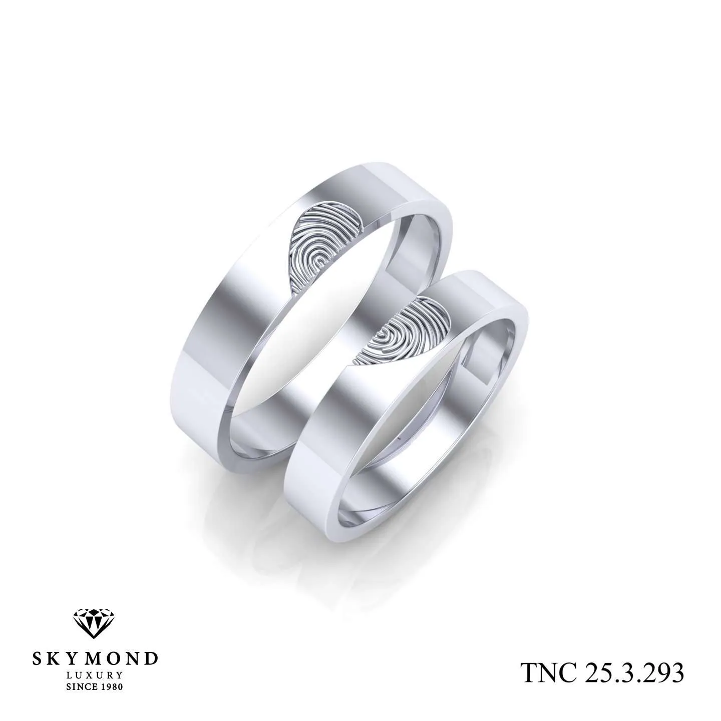 Nhẫn Cưới Platin - Bạch Kim Thiết Kế Đẹp TNC 25.3.293