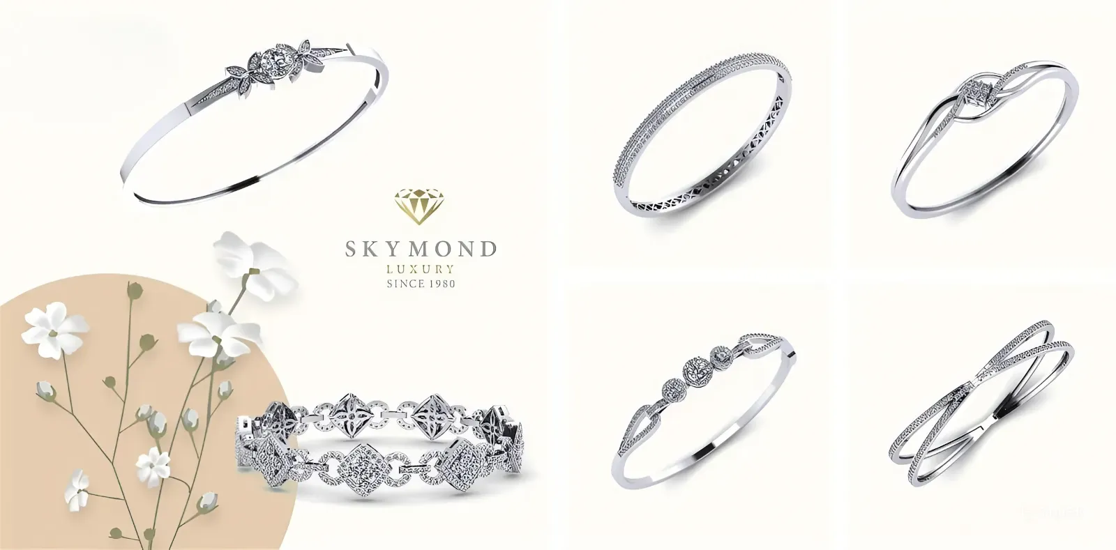 banner lắc tay kim cương