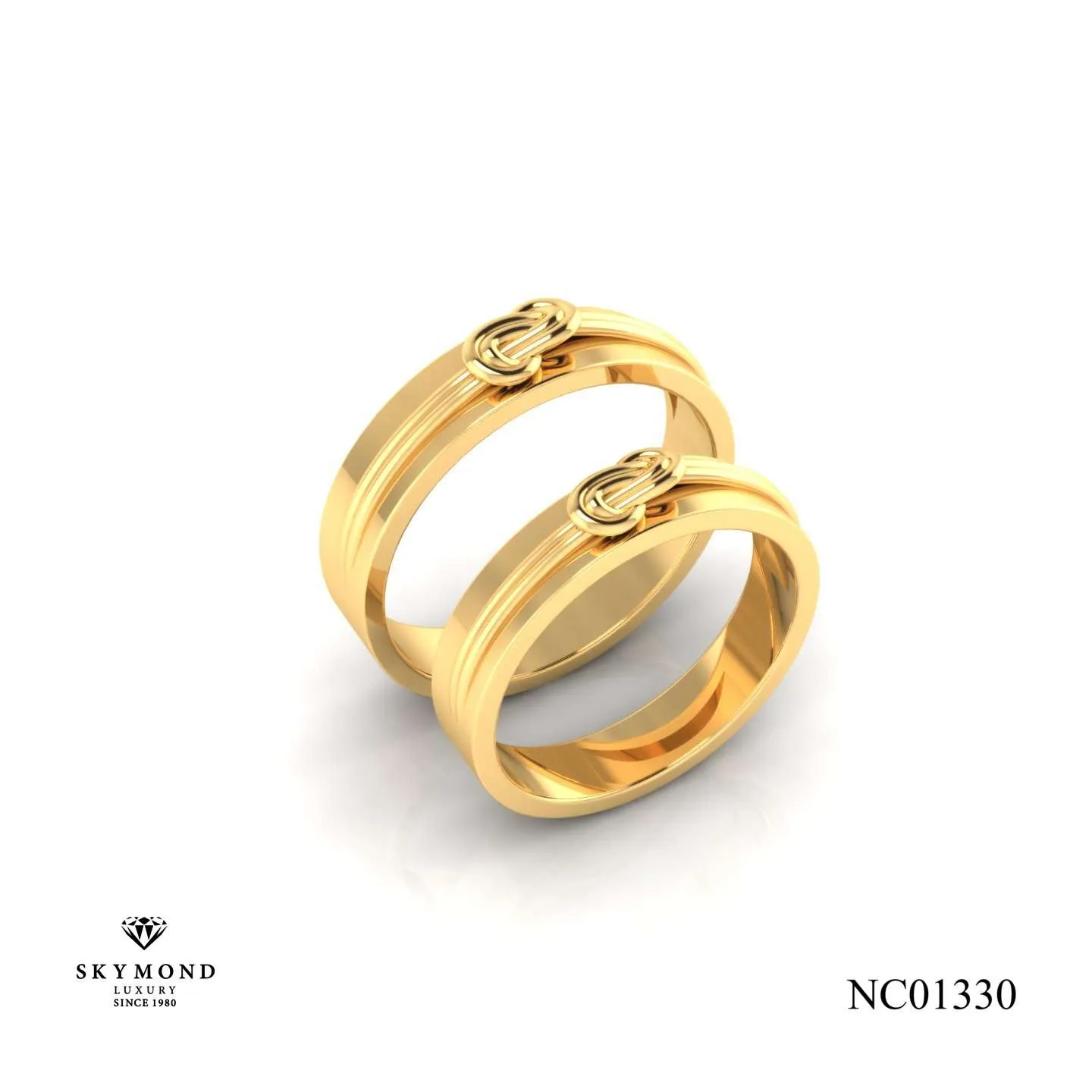 Nhẫn Cưới Vàng Vàng (14k-18k) thiết kế NC01330