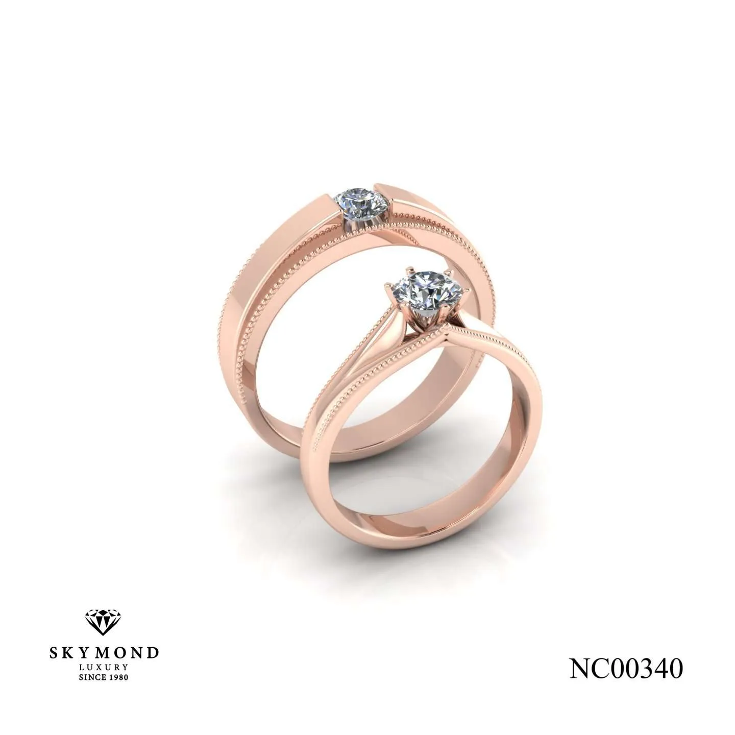 Nhẫn Cưới Vàng Hồng