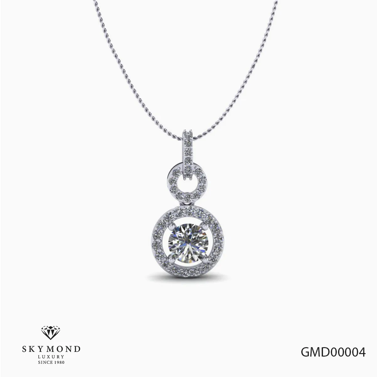 Mặt Dây Platin - Bạch Kim Thiết Kế Đẹp MD00004