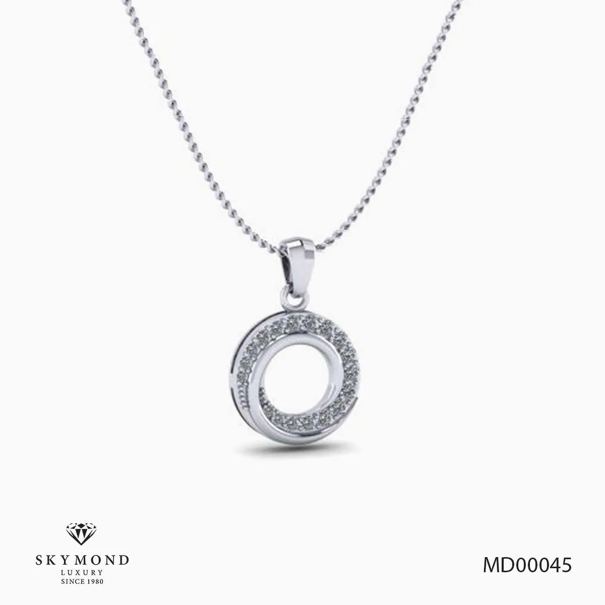 Mặt Dây Platin - Bạch Kim Thiết Kế Đẹp MD00045