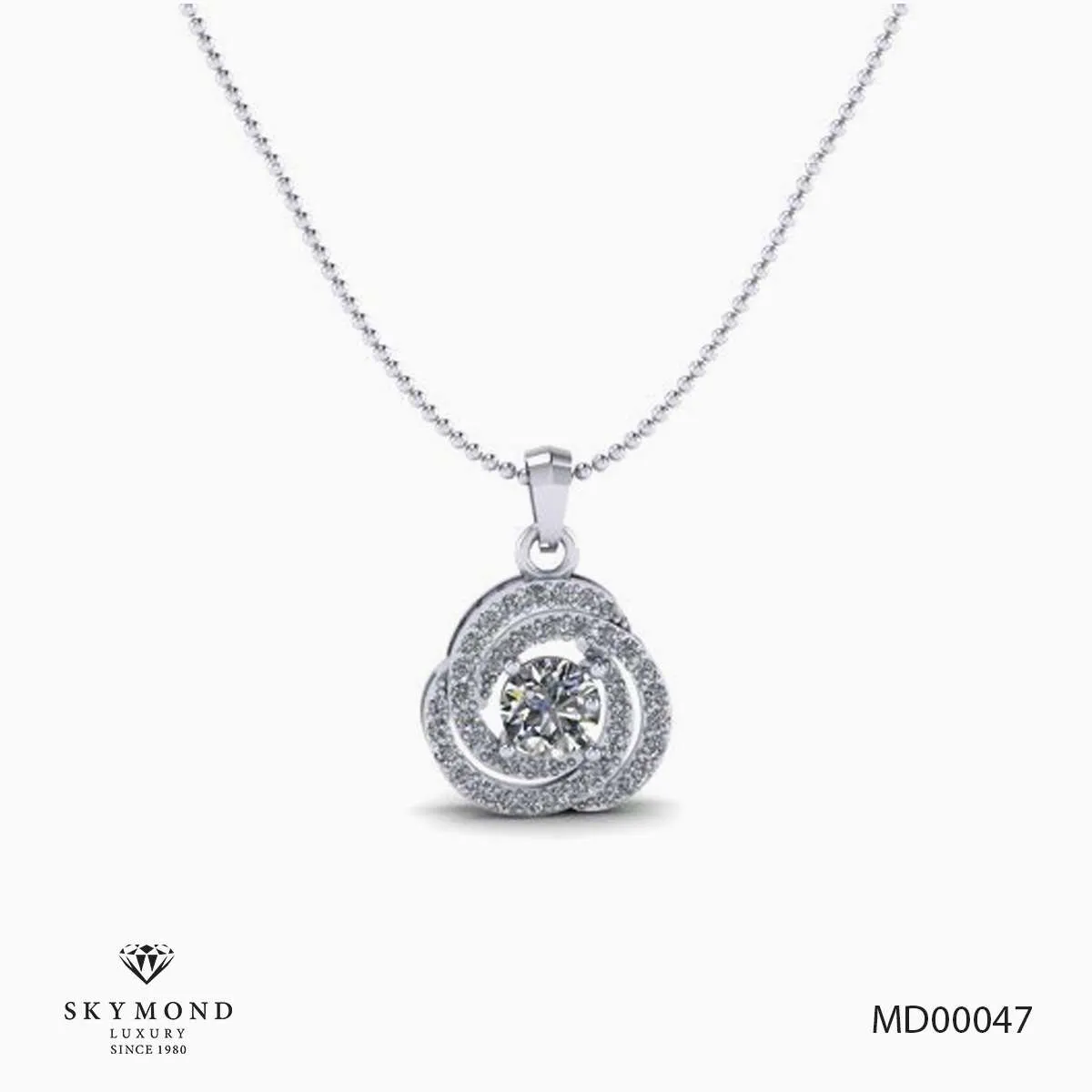 Mặt Dây Platin - Bạch Kim Thiết Kế Đẹp MD00047