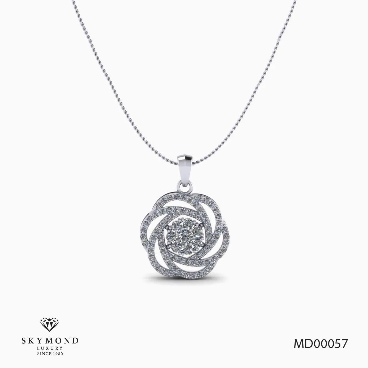 Mặt Dây Platin - Bạch Kim Thiết Kế Đẹp MD00057