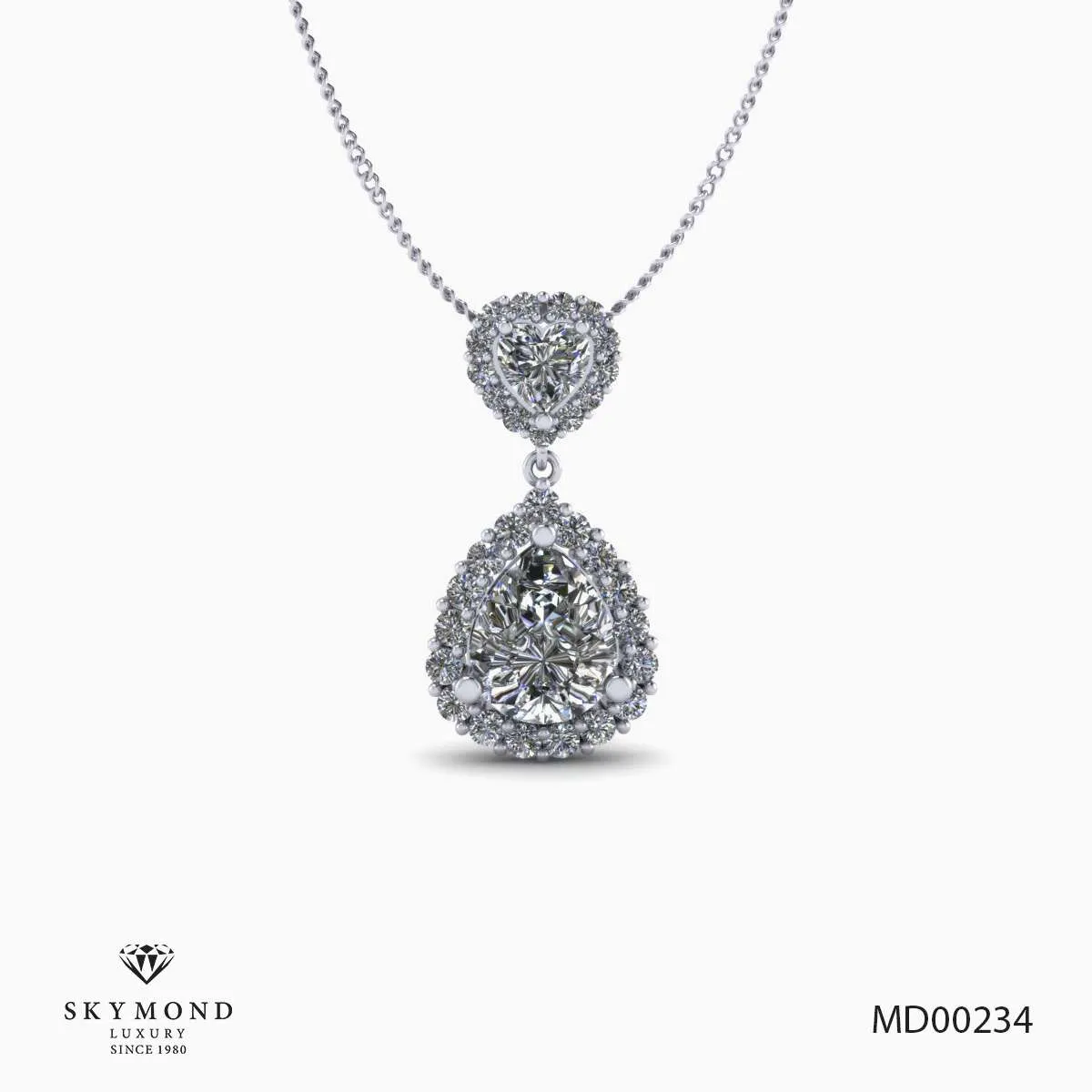 Mặt Dây Platin - Bạch Kim Thiết Kế Đẹp MD00234