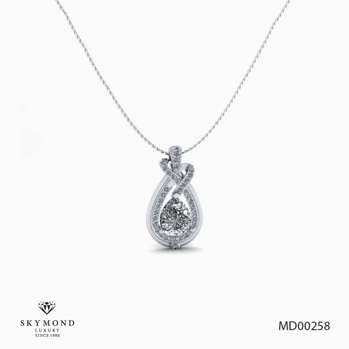 Mặt Dây Platin - Bạch Kim Thiết Kế Đẹp MD00258