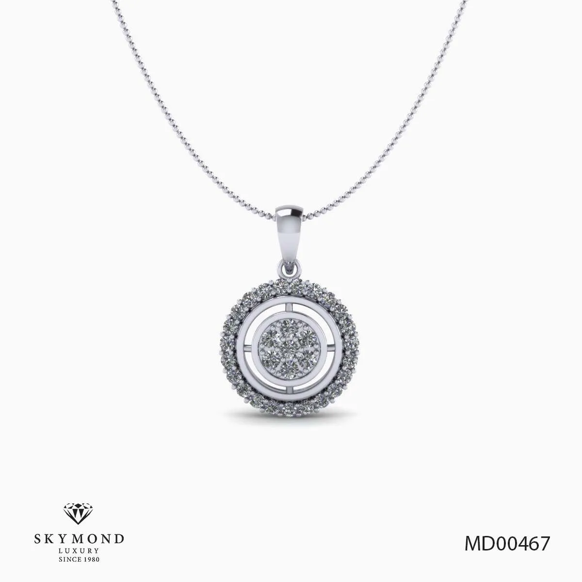 Mặt Dây Platin - Bạch Kim Thiết Kế Đẹp MD00467