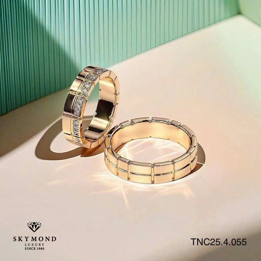 mẫu nhẫn cưới vàng skymond