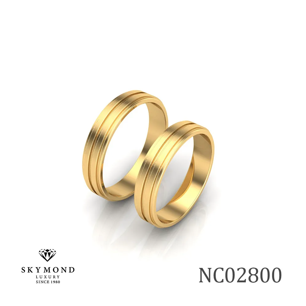 mẫu nhẫn cưới đơn giản skymond